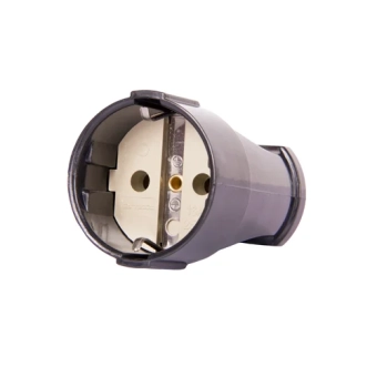 Розетка переносная e.socket.003.16.black, c з/к, 16А черная