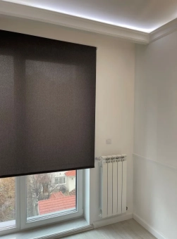 Рольшторы СТАНДАРТ, RIBBED Черный 1,40×2,40 м