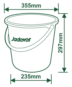 Ведро пластиковое 15L  JDBU1315 Jadever