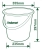 Ведро пластиковое 15L JDBU1315 Jadever Ведро пластиковое 15L JDBU1315 Jadever