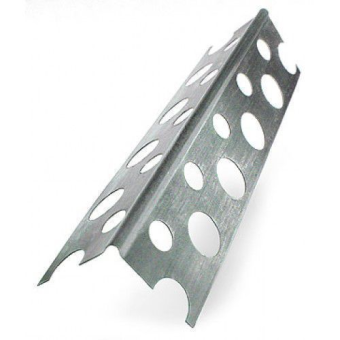 Уголок алюминиевый перфорированный 25х25х2500мм