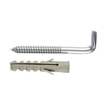 Дюбель 14/10x140 для крепления бойлера с прямым крюком 2шт, Lider