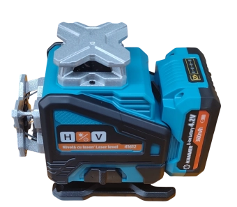 Лазерный уровень зеленый, 16 линий,  4D 2х3.6Ah HAMMER