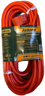 Удлинитель электрический, оранжевый (1 гнездо) сечением 3*1,5mm²; 3m; 10A-250V; JDEJAG01 Jadever