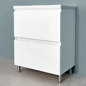 Шкаф напольный Trend белый матовый под умывальник Como/Moduo 600