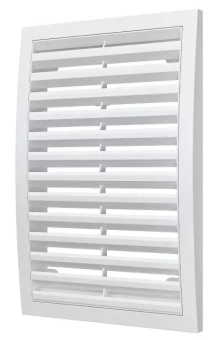 Вытяжная вентиляционная решетка наружная ASA-пластик Mistral 20x30 White