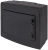 Корпус пластиковый на 12 модулей e.plbox.pro.n.12b.black навесный, черный с непрозрачными дверями IP40