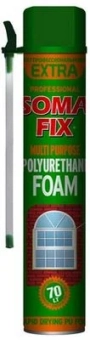 Пена монтажная бытовая зимняя S895 EXTRA SomaFix. 850 мл/ 70 л