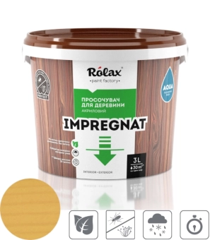 Срок Пропитка для дерева, цвет: Желтый, IMPREGNAT ROLAX 1L