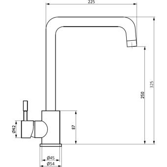 Кухонный смеситель Zerix 891 Inox