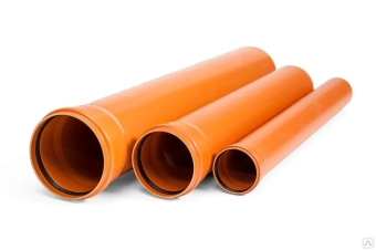 Труба канализационная для наружного монтажа ПВХ (PVC) SN4 Teraplast Оранжевая