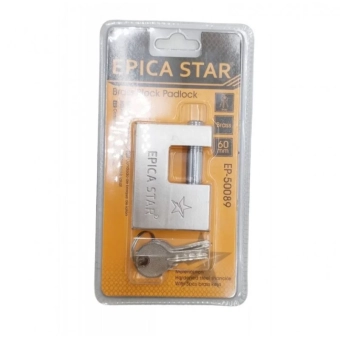 Замок навесной, анодированный матовый 60мм, EP-50089; Epica Star
