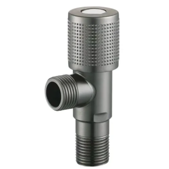 Кран под раковину, нержавеющая сталь 1/2" x 1/2", HYDRO-S - 112, серый