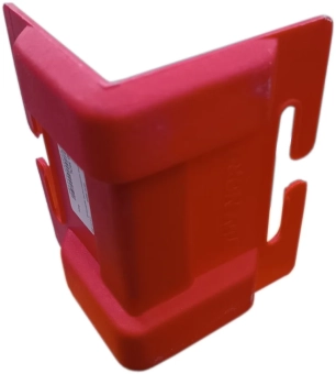 Угол защитный для стяжных ремней и строп, красный, пластик
