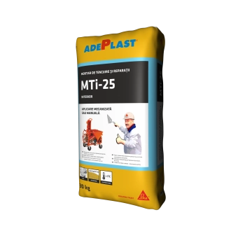Штукатурная смесь для ручного и механизированного нанесения MTi-25 (Adeplast) для внутренних работ, 30кг, Sika