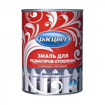 Эмаль для радиаторов Расцвет Белая 1кг