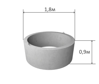 Кольцо железобетонное D=1.8m H=0.9m