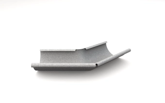 Угловой стык внешний 135 Круглое сечение (125/87)  AL-ZN 