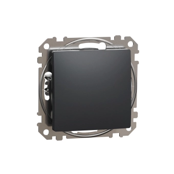 Выключатель одноклавишный Schneider-Electric SDD114101 sedna 10 A 250 В антрацит