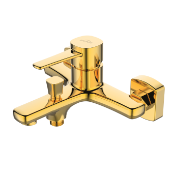 Смеситель для ванны, душа GLAMOUR GOLD, Invena, Польша