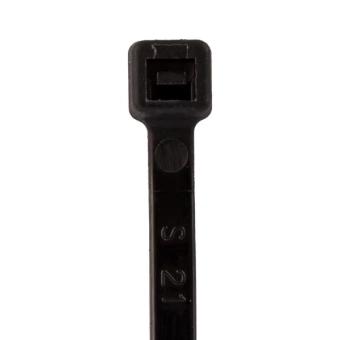 Стяжка кабельная 2,5х150мм из нейлона, черная, Lider