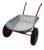 Тачка строительная (садовая) на двух колесах , оцинкованный кузов, 150kg 78L 