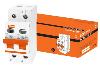 Выключатель нагрузки 2Р 40А ВН-32 TDM