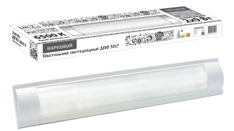 Cветильник светодиодный 2x9Вт 4000K IP20 T5 ДПО-НЛ 3017 TDM