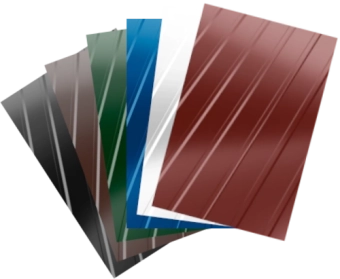 Профилированный лист (профнастил) HP-7 для забора, облицовки, подшивки Roofart