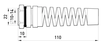 Кабельный ввод e.pg.protect.stand.16 с оплёткой