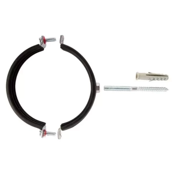 Стальной хомут 87-92_3" с резиновым вкладышем, M 8