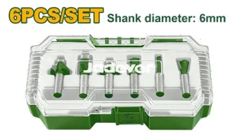 Набор фрез по дереву 6шт 6mm  JDRKSR0106 Jadever