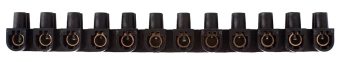 Клеммная колодка делимая, 12групп e.tc.stand.12.25.black, 60 А, черная