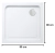Душевой поддон 90x90cm H17cm SG Stelle Banyo Турция