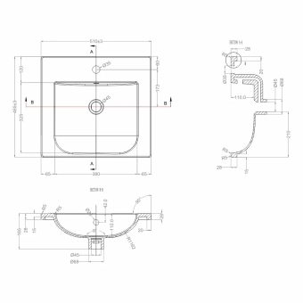 Шкаф напольный Etna белый матовый под умывальник Argo 500