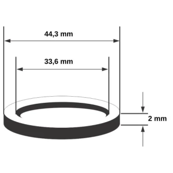 Паронитовая прокладка - 1 1/2"