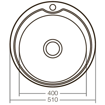 Мойка кухонная Zerix Z510-08-180E (satin) (ZX1586)