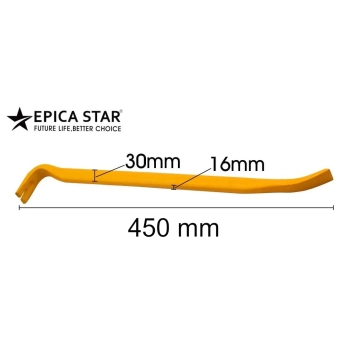 Ломик гвоздодер усиленный L=450мм, EP-20092, Epica Star
