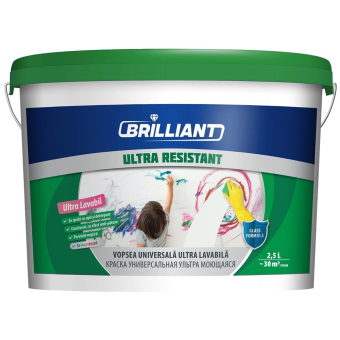 Краска универсальная ультра моющаяся Ultra Resistant 2,5л