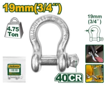 Скоба анкерная винтовая 19mm 40CR 4,75T JDSAK2319  Jadever