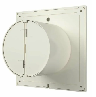 Дизайнерский вытяжной вентилятор с обратным клапаном VentEurope ELEGIA 100 BD Ivory D100