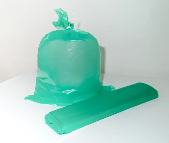 Мешок пластиковый пищевой PE 100 x 130 см 100 мкр зеленый (10) Povladar