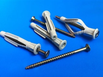 Дюбель анкерный (узловой) пластиковый с буртом Ø6*40мм, тип "Жгут", без шурупа, Wave, (100шт)