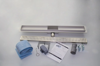 Трап для душа линейный d. 50 x 90° STEP (Решетка классик) FLH40-A2 С07 - 500 х 70 мм комплект