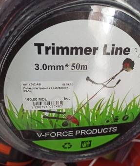 Леска для триммера зазубренная d. 3, L= 50 м
