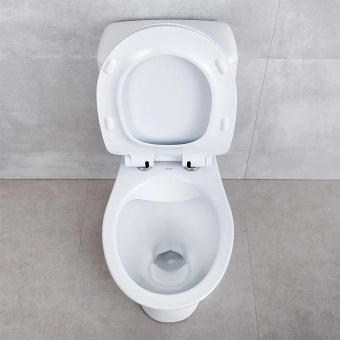 Унитаз Компакт CERSANIT - CERSANIA SIMPLE ON SLIM, нижний подвод, горизонтальный, микролифт DRP