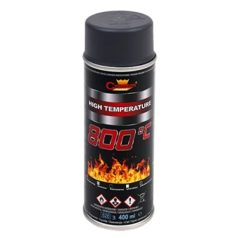 Эмаль термостойкая CHAMPION TERMO 800℃ антрацит, 400мл