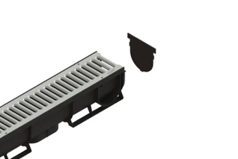 Заглушка пластиковая для лотка водоотводного Easy1 DN70