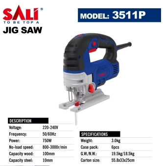 Лобзик электрический 750 Вт, 800-3000rpm, 100/10mm, SALI 3511P