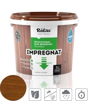 Срок Пропитка для дерева, цвет: Каштан, IMPREGNAT ROLAX 3L